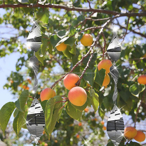 Déterreur d'oiseaux à énergie éolienne en acier inoxydable, sculpture 3D pour décoration extérieure suspendue, dispositif réfléchissant anti-oiseaux - Product Image 4
