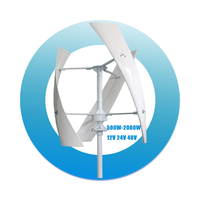 Vente en gros d'usine : Générateur éolien à axe vertical (VAWT) domestique 1KW, 3KW, 5KW, 10KW, conforme CE et RoHS