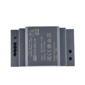 Convertisseur DC-DC sur rail DIN Mean Well DDR-60L-12 60W, tension de sortie réglable - Product Image 1