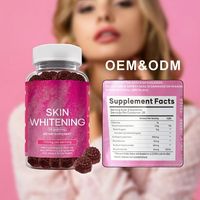 Gummies éclaircissantes pour la peau HDK OEM/ODM au collagène, glutathion et nicotinamide pour l'éclat de la peau, la santé des cheveux, des ongles et des os, marque privée
