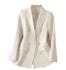 Blazer pour femmes, veste cintrée à trois boutons, tenue de travail de bureau, vêtement formel - Product Image 1