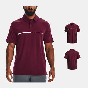 Custom Premium Golf <b>Red</b> <b>Polo</b> <b>Shirt</b> <b>Men</b> Sports Quick Dry <b>Polo</b> Moisture Wicking Spandex Fabric 4 Way Stretch Slim Fit Short Sleeve - Product Image 1
