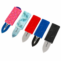 Couteau de poche tactique EDC de haute qualité en acier D2 avec revêtement céramique, mini couteau portable, Dessert Warrior Donut, manche en aluminium