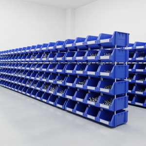 <span class=keywords><strong>Bac</strong></span> à Pièces Empilable, Boîte de Rangement en Vrac, <span class=keywords><strong>Prix</strong></span> Usine, Organisateur de Bureau Multifonctionnel Industriel en Plastique, Étagères en Plastique Polygonales - Product Image 5