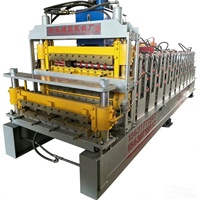 Máquina Automática para Fabricar Láminas de Techo Corrugadas de Una y Dos Capas, Tipo IBR, con Sistema de Enrollado de Bobinas