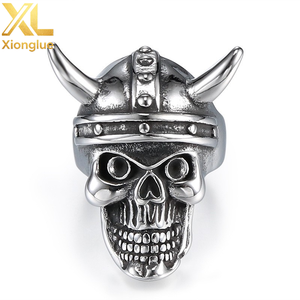 Porte-clés Pendentif en Acier Inoxydable 316, Design Personnalisé, Nouvelle Mode, Vintage, Casque Viking, Gremlin Gardien, Clochettes de Moto - Product Image 4