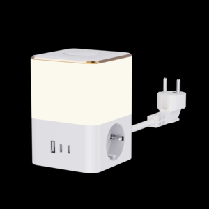 ปลั๊กไฟมาตรฐานยุโรปปี 2026 ไฟกลางคืนสามสี สวิตช์สัมผัส 17 วัตต์ พอร์ต USB 2 ช่องแบบ Type-C ปลอดภัยสำหรับการใช้งานที่หลากหลาย - Product Image 6