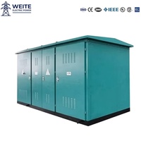 Ensemble de transformateurs extérieurs montés sur socle 630 kVA, 1250 kVA, 1600 kVA, 11 kV, 480 V, ONAN, cuivre, triphasé, distribution d'énergie européenne