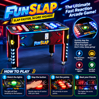 Machine de jeu d'arcade d'entraînement à la réaction rapide pour intérieur, avec boutons LED multiples, pour enfants et adultes