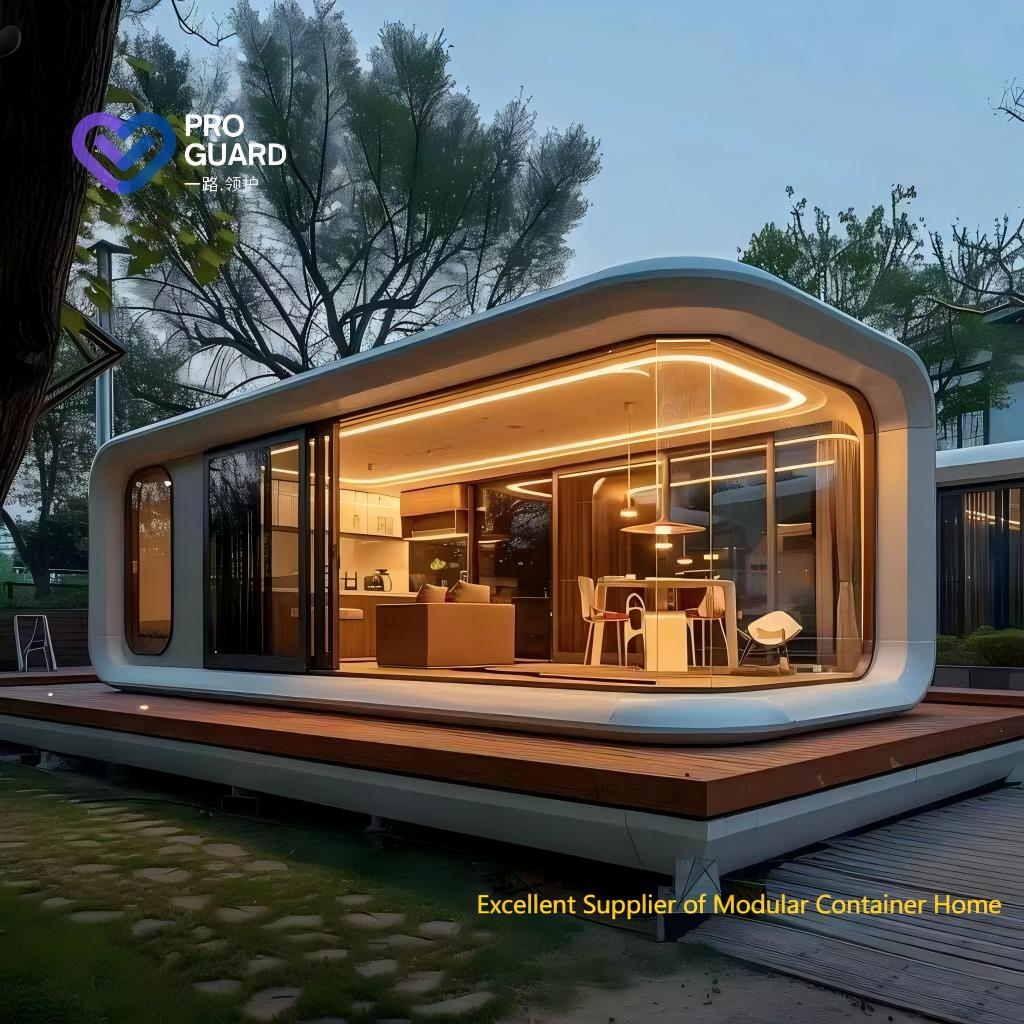 Apple Cabin's New 20ft Prefabricated Steel House Pod Mobile Home with Kitchen & Bathroom for Hotels Airbnb Entry Office Bar Pub 5