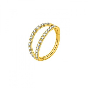 Anillos de Nariz de cristal de <span class=keywords><strong>doble</strong></span> capa de acero inoxidable 316L, pendientes de cartílago, anillos de <span class=keywords><strong>labio</strong></span>, para <span class=keywords><strong>el</strong></span> cuerpo <span class=keywords><strong>Piercing</strong></span>, joyería - Product Image 5