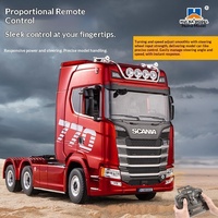 Modèle de camion électrique télécommandé Scania 770S authentique, camion tracteur 1501/1502 à l'échelle 1:18 par Hui Na
