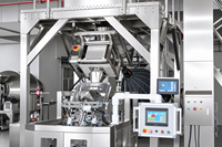 Automatische multifunctionele machine voor kwetsbare voedingsmiddelen, multi-head weegschaal voor puff snacks, chips, noten, biscuits voor verticale zakfolie