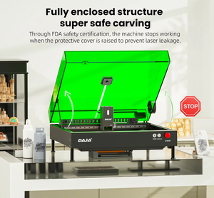 1W लाल प्रकाश और 20W ब्लू लाइट नई छोटी उत्कीर्णन मशीन के साथ स्वतंत्र लेजर सिर स्विचिंग और एयर पंप के साथ - Product Image 3