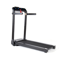 Tapis roulant motorisé pliable pour la marche à domicile, fabriqué en Chine, avec écran LED et structure en acier, unisexe
