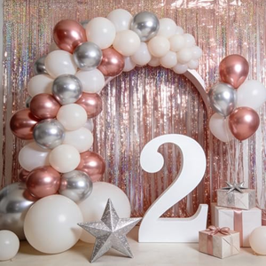 Cortina de Láminas Brillantes con Efecto Láser de 1*2M, Telón de Fondo Metálico Dinámico para Cumpleaños, Bodas, Graduaciones, Ecológico - Product Image 4