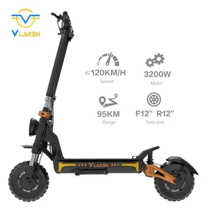 Vlaken-Patinete eléctrico De Doble Motor para adulto, 100 km/h, Scooter Eléctrico impermeable De alta calidad