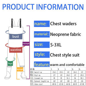 ชุดลุยน้ำนีโอพรีนกันน้ำฤดูหนาวให้ความอบอุ่นพร้อมรองเท้าบูทสำหรับล่าสัตว์ - Product Image 6
