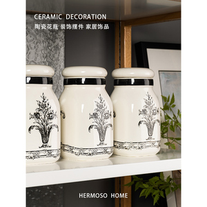 Tarro de Almacenamiento Cuadrado de Cerámica, Ecológico, No Tóxico, Personalizable, Hermético, Estilo Europeo Nórdico, Recipiente para Azúcar - Product Image 2