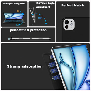 คีย์บอร์ดมหัศจรรย์ใหม่สำหรับ <span class=keywords><strong>iPad</strong></span> Air 11นิ้ว & <span class=keywords><strong>iPad</strong></span> <span class=keywords><strong>Pro</strong></span> 11นิ้วและ <span class=keywords><strong>iPad</strong></span> Air 10.9นิ้วพร้อม USB-C ชาร์จแบบไร้สายทัชแพดเรืองแสง - Product Image 2