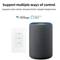 Interruptor Inteligente Zigbee/WiFi/ Estándar Estadounidense, Control Remoto, Control por Voz con Alexa, Aplicación, 1/3 Vías, Americano, con Neutro