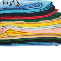 Longhitex Direct 65% Polyester 35% Coton TC Popeline Teint Cardé 45*45 110*76 Tissu Tissé Uni pour Jupes Garçons