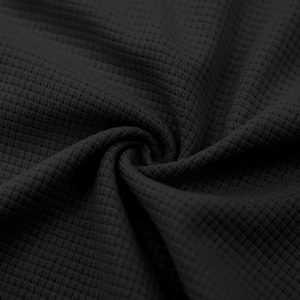 Camiseta de manga corta para hombre para verano, deportes de ocio, camiseta negra de ajuste relajado con Waffle Hoody - Product Image 2