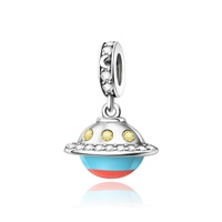 Pendentifs de collection originaux en forme de fusée, thème aviation, en tungstène blanc, avec placage argent épais, pour l'approvisionnement transfrontalier