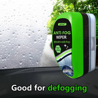 JSTREE Limpiador Antivaho 120ml, Agente Antivaho para Vidrios con Cepillo Aplicador, Desempañador Ergonómico para Parabrisas de Coche, Sin Niebla