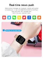 Reloj Inteligente de Moda con Monitor de Ritmo Cardíaco y Presión Arterial, Rastreador de Actividad Física, Bluetooth, Resistente al Agua, Compatible con Teléfonos Android