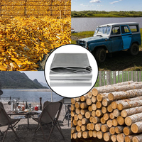 Échantillon de bâche en PE double face enduite, résistante au rétrécissement, écologique, imperméable, pour la protection des camions