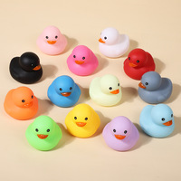 Jouet de bain en PVC souple en forme de canard pour enfants et bébés, jouet sonore pour animaux de compagnie