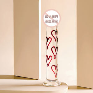 Vendita calda vetro soffiato <span class=keywords><strong>Dildo</strong></span> classe adulto strumento per il sesso femminile altamente ricercato-rosso cuore di cristallo <span class=keywords><strong>Dildo</strong></span> - Product Image 4