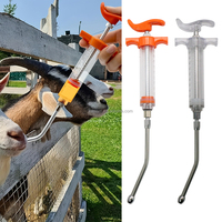 Seringue d'alimentation vétérinaire réglable avec échelle pour une dosage précis, seringue de sécurité en plastique pour moutons, chiens, chats