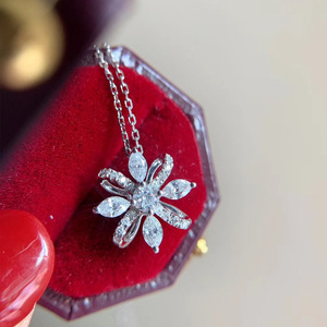 Collana con Ciondolo a Fiore Fresco per Donne, Stile Francese, Catena per Maglione, Gioielli alla Moda - Product Image 3