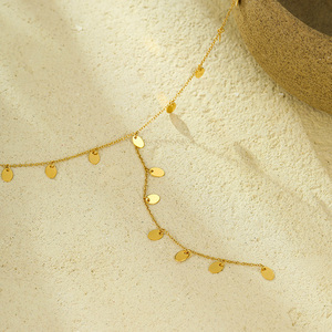 قلادة نسائية عصرية بتصميم جديد مخصص من الفولاذ المقاوم للصدأ مع حلية متدلية إبداعية وشراشيب - Product Image 4