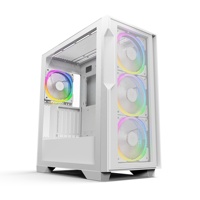 JNP EATX Étui pour ordinateur gamer ARGB léger Étui de jeu pleine tour en verre trempé