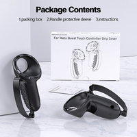 Accessoire de jeu en silicone VR de conception ergonomique, poignée de contrôleur, étui de protection, communication sans fil, sans signal