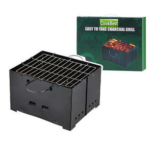 Charbon de bois extérieur Charbon de bois Camping multifonctionnel Poêle amovible rond Four à pommes Barbecue Grill - Product Image 5