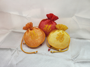 Pochette de luxe ronde pour cadeaux de fête, souvenir, avec un design coréen traditionnel, légère - Product Image 4