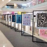 Panneau d'exposition modulaire pour galerie d'art, cloison pliable mobile, stands d'exposition d'art, sublimation par transfert thermique, 10 pieds, salon professionnel
