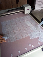 Flach bett Stanz maschine Gummi magnet Flexible Ferrit Sheet Rubber Kühlschrank Magnet Plotter Schneide maschine