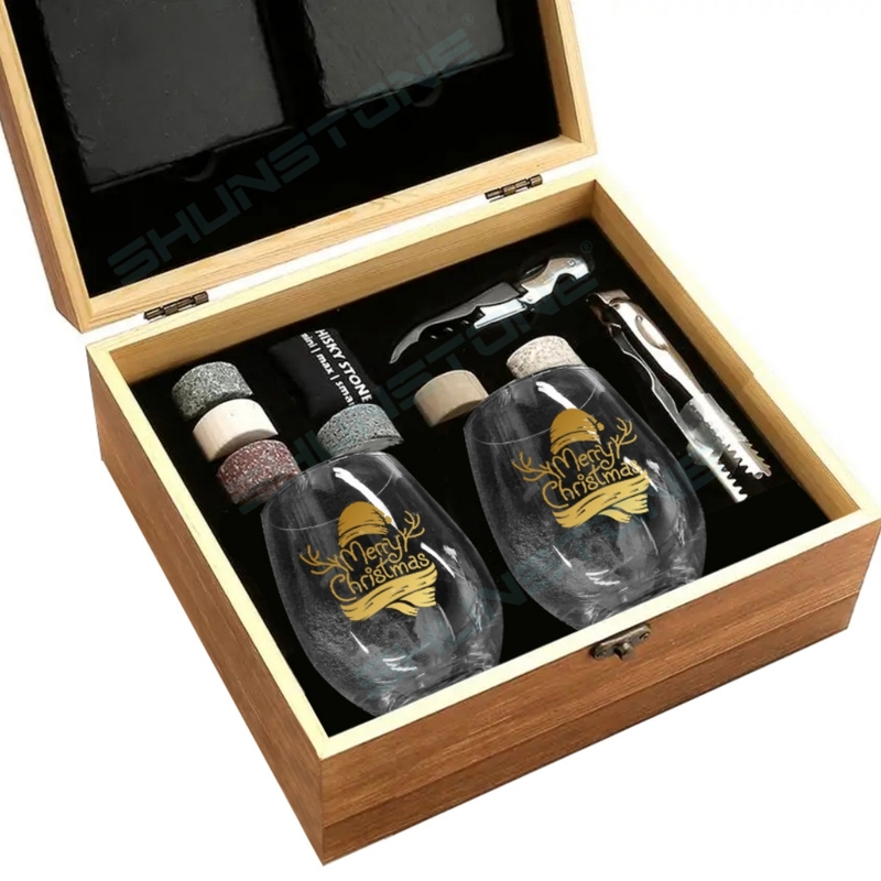 Mr Mrs Whiskey Wine Glasses Set