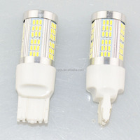 Éclairage intérieur automobile T20 7443 102smd 3014 102led sans erreur, ampoule LED de frein et de recul pour voiture, lampe intérieure de voiture