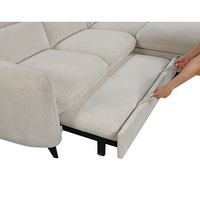 Canapé d'angle multifonctionnel de style européen pour salon, avec rangement, canapé-lit pliable moderne pour chambre à coucher