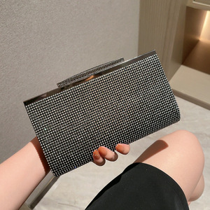 New Women's Rhinestone Gold and <b>Silver</b> <b>Handbag</b> Party <b>Handbag</b> Dinner Shoulder Crossbody Bag - Product Image 4