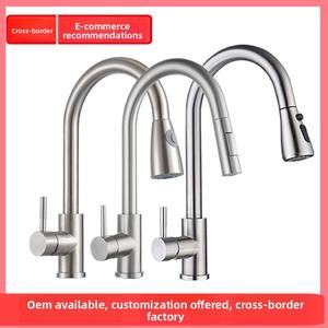 <span class=keywords><strong>Robinet</strong></span> de cuisine transfrontalier rétractable et rotatif chaud/froid avec valve en céramique, monocommande, à poser sur plan, <span class=keywords><strong>pour</strong></span> évier de légumes - Product Image 5