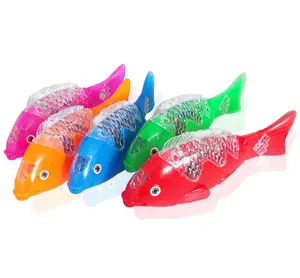 Ikan Ayunan Bercahaya Transparan Lucu, Mainan Bayi Anak-anak