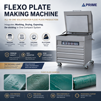 Machine semi-automatique de fabrication de plaques polymères Flexo pour l'impression de plaques d'immatriculation, haute efficacité