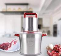 Mixeur électrique LY1000 à moteur en cuivre pur, robuste, 6 lames, 10 L, usage commercial, acier inoxydable, grand hachoir à viande